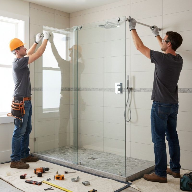 Shower Door Installation
